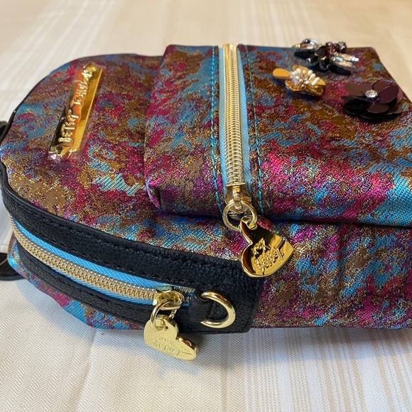 Betsey Johnson Mini Backpack Purse Cross Body Bag NEW NWT Embellished DragonFly - Picture 8 of 11